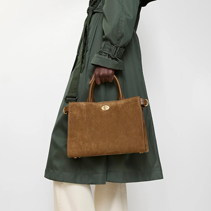 burberry cotswolds suede tote bag